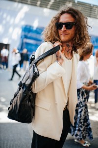 Street style at Pitti Uomo 106 in Milan