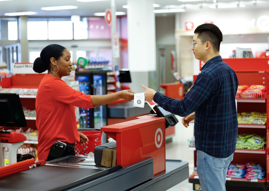Target check out store associate