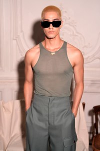 Mika Hashizume at the AMI Spring 2025 ready-to-wear show