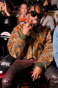 Shameik Moore at the AWGE Spring 2025 ready-to-wear show