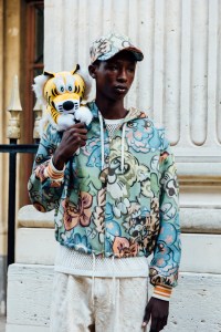 Backstage at the Kenzo Spring 2025 Ready-To-Wear Show at Paris Fashion Week