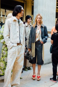 Backstage at the Kenzo Spring 2025 Ready-To-Wear Show at Paris Fashion Week