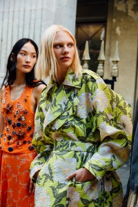 Backstage at the Kenzo Spring 2025 Ready-To-Wear Show at Paris Fashion Week