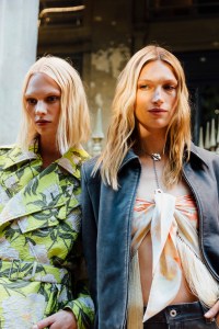 Backstage at the Kenzo Spring 2025 Ready-To-Wear Show at Paris Fashion Week
