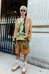 Backstage at the Kenzo Spring 2025 Ready-To-Wear Show at Paris Fashion Week