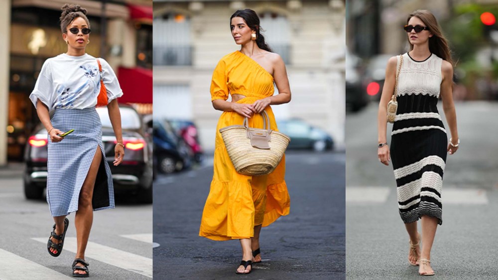 women wearing summer outfits in street style