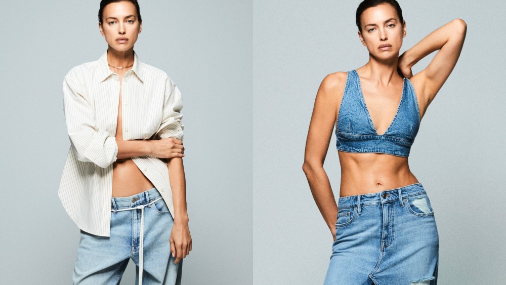 irina shayk, good american denim jeans campaign, modeling