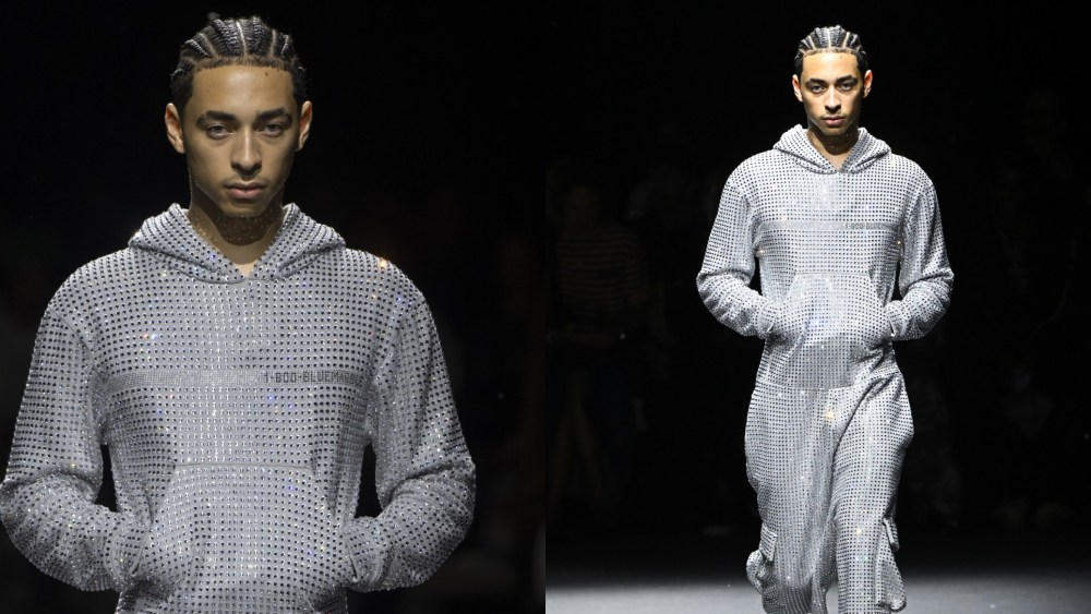 Julez Smith walks the runway during the Bluemarble menswear spring 2025 show on June 20.