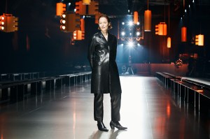 A preview of the Hermès Fall 2024 ready-to-wear collection showing at Pier 36 in New York.