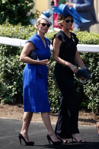 ASCOT, ENGLAND - JUNE 20: Zara Tindall (L) on day 1 of Royal Ascot at Ascot Racecourse on June 20, 2017 in Ascot, England. (Photo by Alan Crowhurst/Getty Images for Ascot Racecourse)