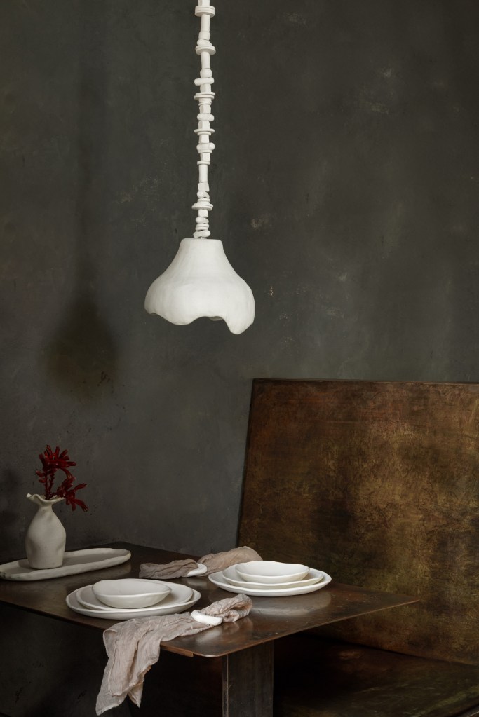 Dumae light and table setting 