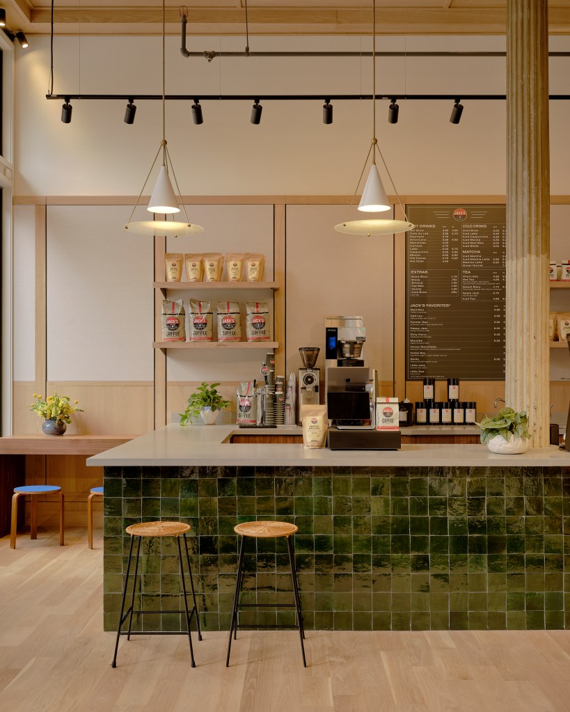 The cafe at the new J.Crew store.