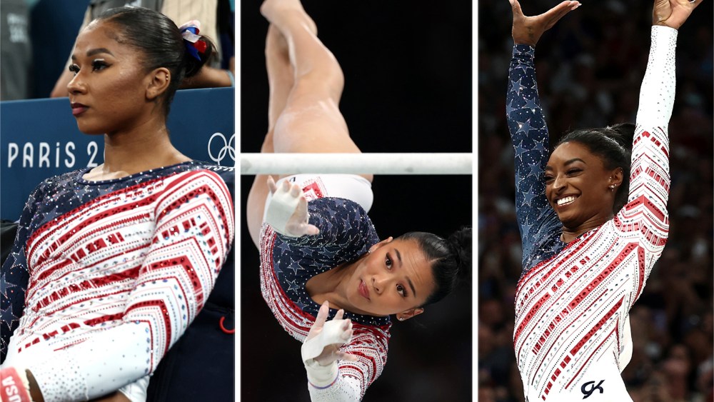 Jordan Chiles, Suni Lee and Simone Biles, best makeup, hair and beauty, olympics paris 2024