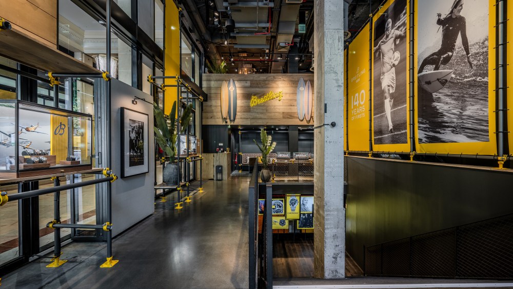 The Breitling store on the Champs-Elysées is open for a year.
