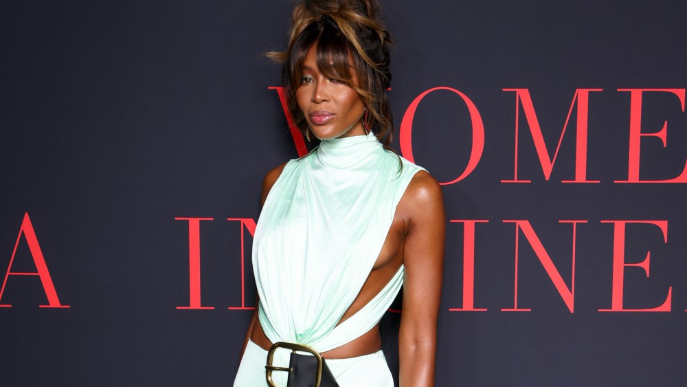 celebrities wearing cutout dresses on red carpets Naomi Campbell attends The Red Sea International Film Festival's "Women in Cinema" Gala.