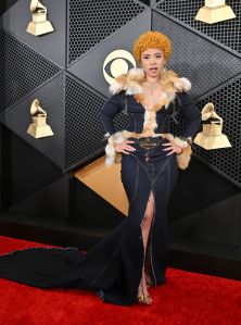 LOS ANGELES, CALIFORNIA - FEBRUARY 04: (FOR EDITORIAL USE ONLY) Ice Spice attends the 66th GRAMMY Awards at Crypto.com Arena on February 04, 2024 in Los Angeles, California. (Photo by Axelle/Bauer-Griffin/FilmMagic)