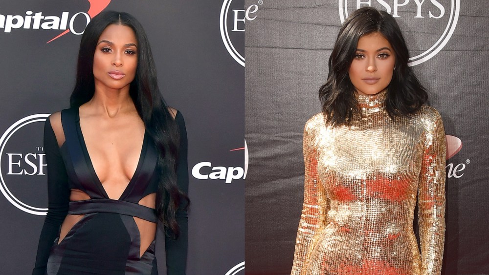 Ciara and Kylie Jenner at the ESPY Awards over the years.