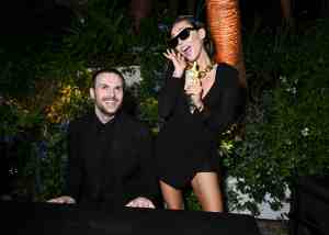 Sabato De Sarno and Miley Cyrus, gucci flora gorgeous fragrance party