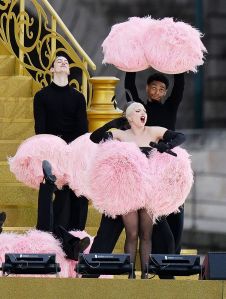 Lady Gaga rehearsing along the Seine ahead of the opening ceremony of the Paris 2024 Olympic Games in France. Picture date: Friday July 26, 2024. (Photo by John Walton/PA Images via Getty Images)