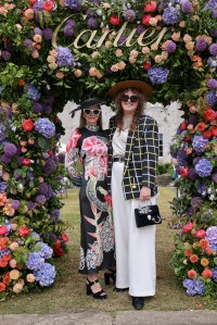 CHICHESTER, ENGLAND - JULY 14: Hannah Teare and Chandler Tregaskes attend Cartier Style Et Luxe at the Goodwood Festival of Speed on July 14, 2024 in Chichester, England. (Photo by Max Cisotti/Dave Benett)