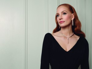 Jessica Chastain fronting the Damiani ad campaign.