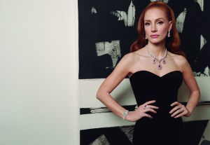 Jessica Chastain fronting the Damiani ad campaign.