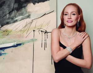 Jessica Chastain fronting the Damiani ad campaign.