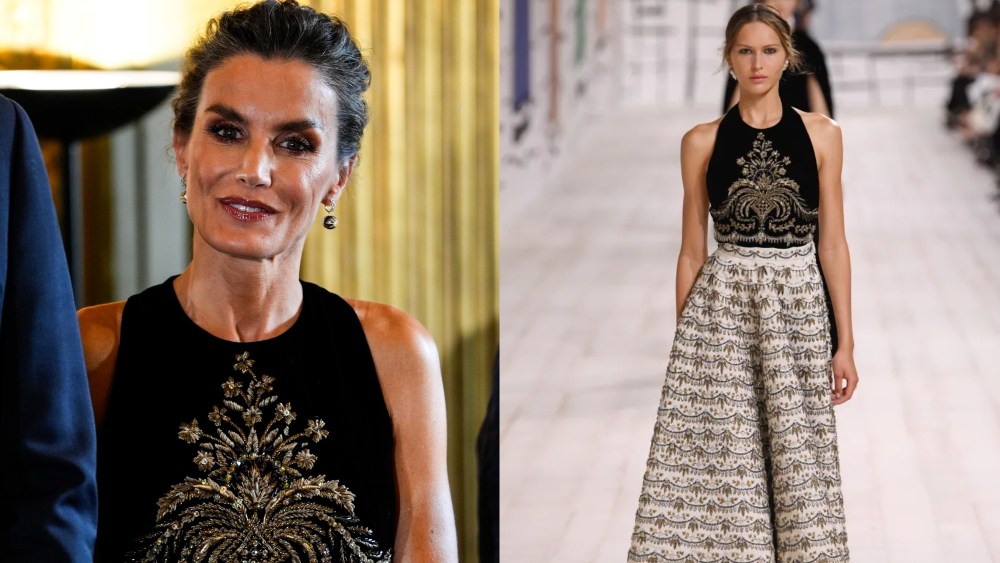 PARIS, FRANCE - JULY 25: Queen Letizia Ortiz, during the reception of the Spain delegation at the Spanish Embassy during the 2024 Paris Olympics Games on July 25, 2024 in Paris, France. (Photo By Oscar J. Barroso/Europa Press via Getty Images)