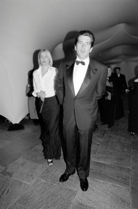 Carolyn Bessette Kennedy and John F. Kennedy Jr. attend the "Brite Nite" party, celebrating the "The American Century: Art & Culture 1900-2000" exhibition at the Whitney Museum of American Art in New York on March 9, 1999.