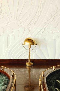 A detail from Ciro's restaurant in Deauville.