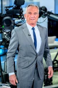 Presidential candidate Robert F. Kennedy Jr. visits "Fox & Friends" at Fox News Channel Studios on April 02, 2024 in New York City.