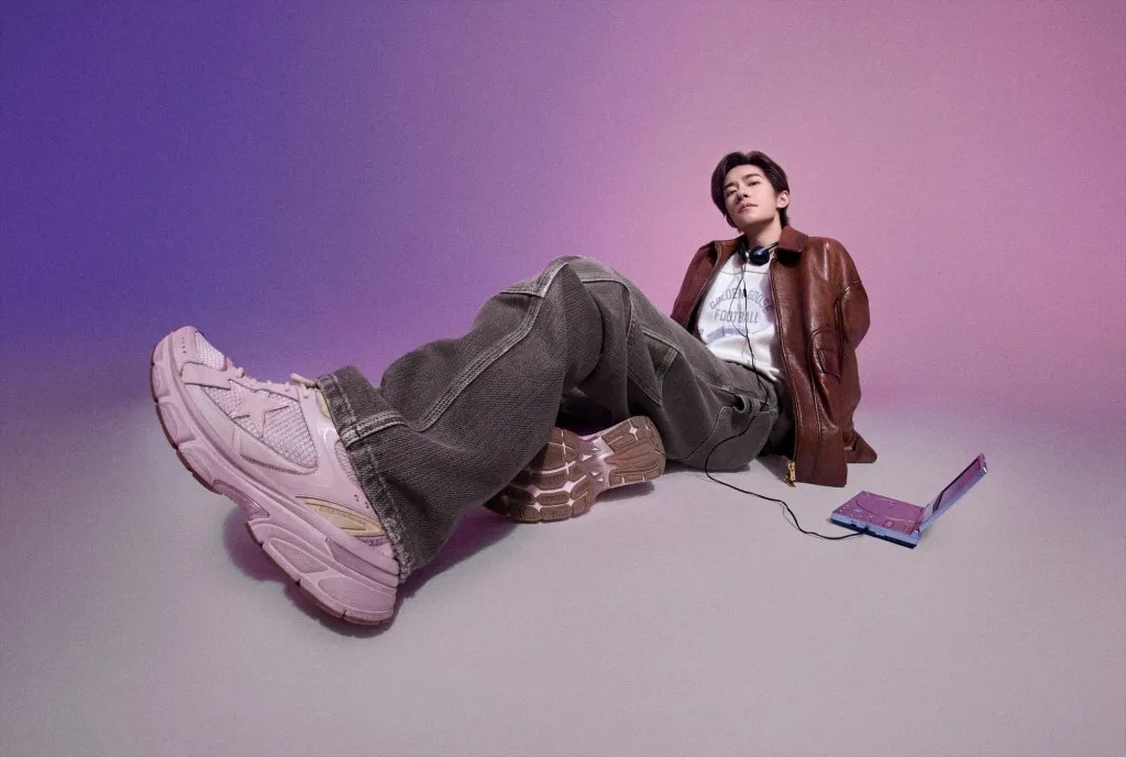 Golden Goose's global brand ambassador Jackson Yee fronts the Lightstar sneakers' ad campaign.