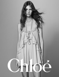 Rosalieke Fuchs in Chloé's winter campaign.