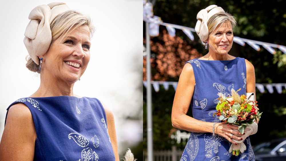 Queen Maxima of the Netherlands, Natan Couture, dress, social cultural center De Basis