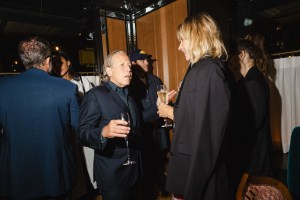 Izak Senbahar and Anoushka Mac Crohon at the Gigi Hadid & Caviar Kaspia Dinner held at Caviar Kaspia during New York Fashion Week on September 5, 2024 in New York, New York.