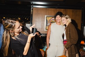 Patrick Ta and Gigi Hadid at the Gigi Hadid & Caviar Kaspia Dinner held at Caviar Kaspia during New York Fashion Week on September 5, 2024 in New York, New York.