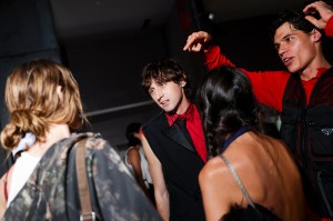 Eric Jess and Tyler Blue Golden at the LuisaViaRoma Flagship Store Opening Party during New York Ready to Wear Fashion Week on September 4, 2024 in New York, New York.