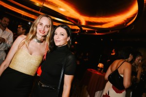 Lauren Santo Domingo and April Henning at the Moda Operandi Kick-Off Cocktail party.