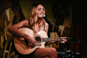 Charlotte Lawrence at the Moda Operandi Kick-Off Cocktail party.