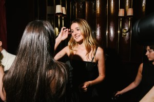 Charlotte Lawrence at the Moda Operandi Kick-Off Cocktail party.