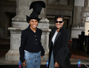 June Ambrose and Sarita Choudhury at the Prabal Gurung Spring 2025 Ready-to-Wear show.