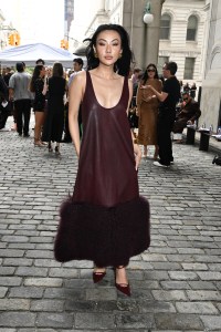 Jessica Wang at the Prabal Gurung Spring 2025 Ready-to-Wear show.