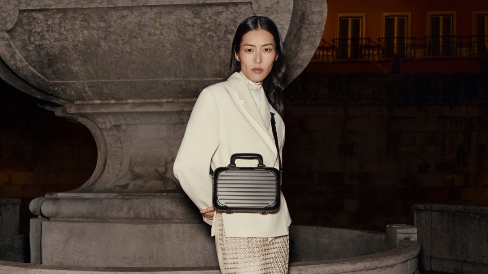 Liu Wen in Rimowa's campaign for The Original Bag.