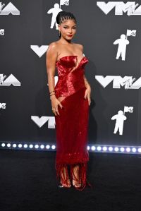 Halle Bailey at the 2024 MTV Video Music Awards held at UBS Arena on September 11, 2024 in in Elmont, New York.  (Photo by Gilbert Flores/Billboard via Getty Images)