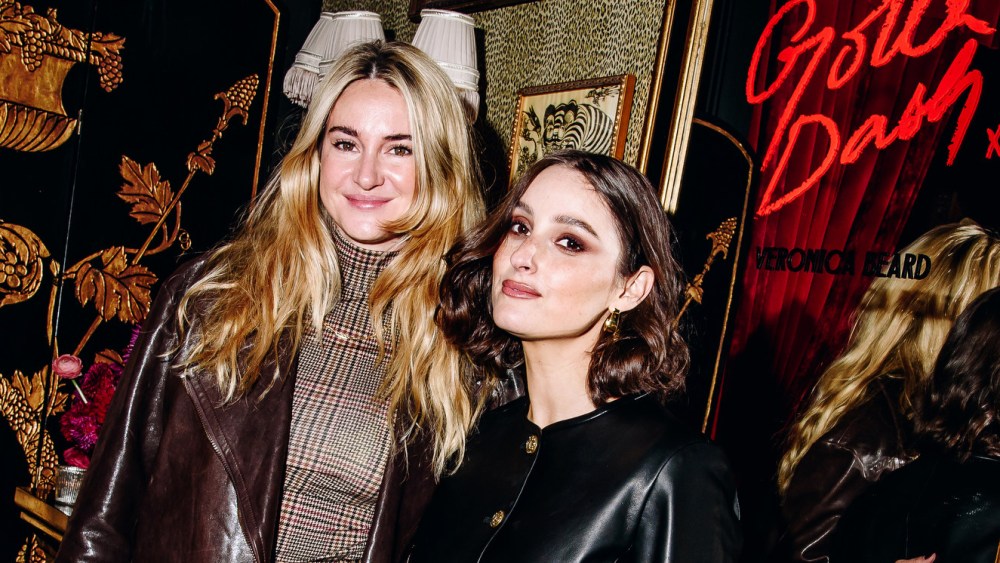 Shailene Woodley and Banks at the Veronica Beard NYFW party held at The Nines during New York Ready to Wear Fashion Week on September 5, 2024 in New York, New York.