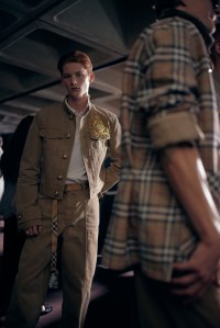 Backstage at Burberry Spring 2025 Ready-To-Wear Collection at London Fashion Week