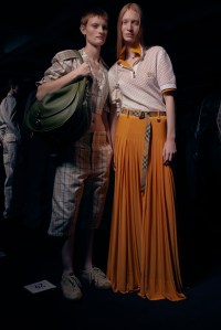 Backstage at Burberry Spring 2025 Ready-To-Wear Collection at London Fashion Week