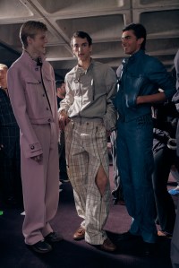 Backstage at Burberry Spring 2025 Ready-To-Wear Collection at London Fashion Week