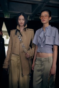 Backstage at Burberry Spring 2025 Ready-To-Wear Collection at London Fashion Week