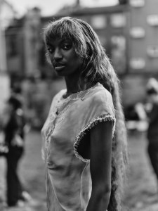 Backstage at the Collina Strada Spring 2025 ready-to-wear show at New York Fashion Week.